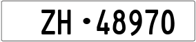 Trailer License Plate